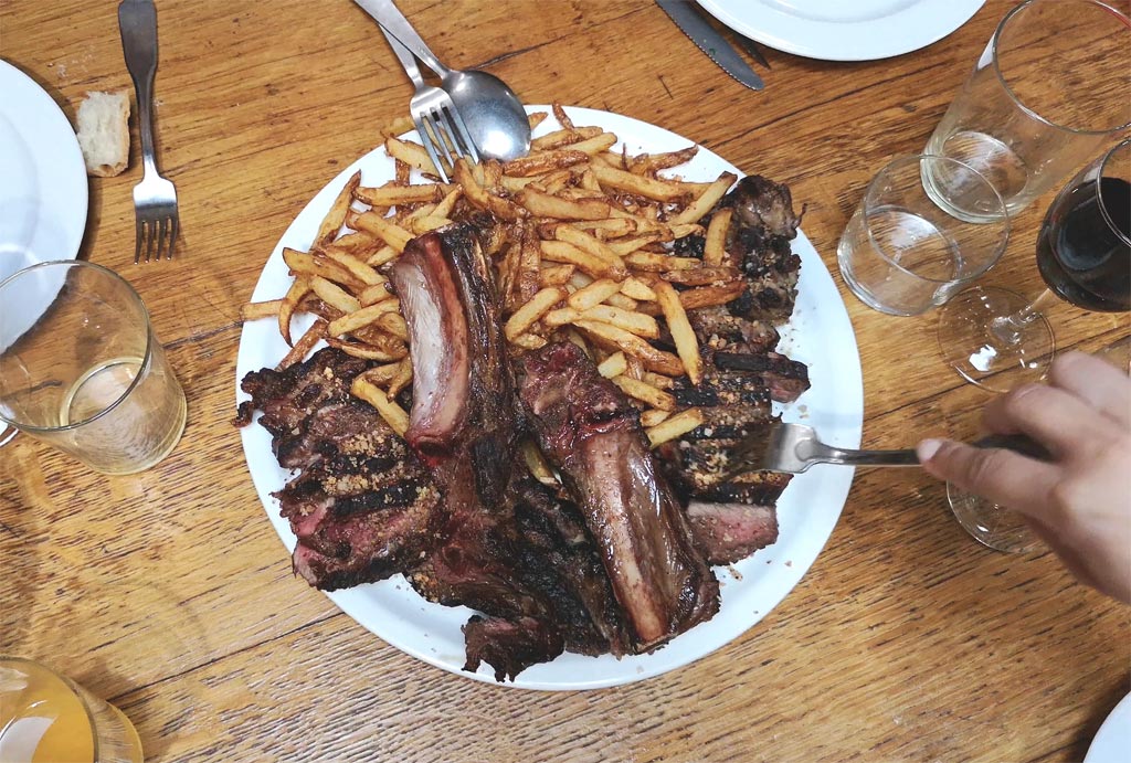 plate of beef rib cider house of the pediment