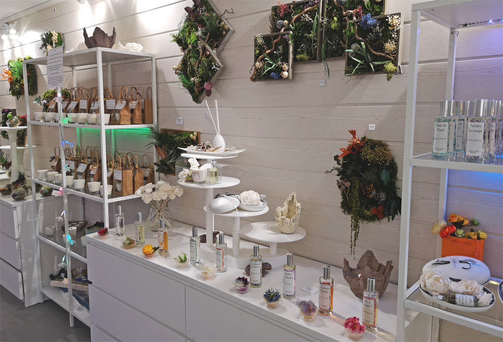 The display of indoor perfumes