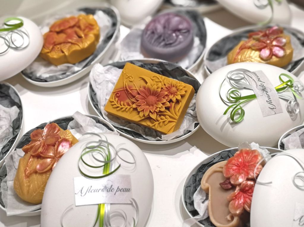 Very beautiful soaps, molded to make a pleasant and thoughtful gift