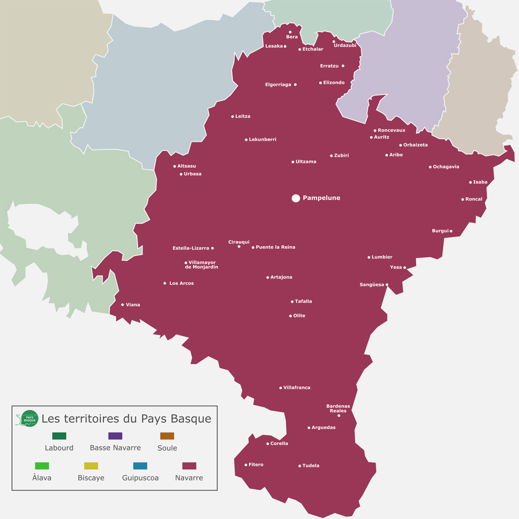 Map of Navarre