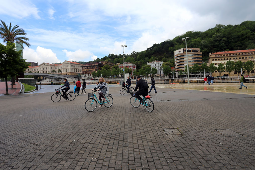 Bike ride in the city