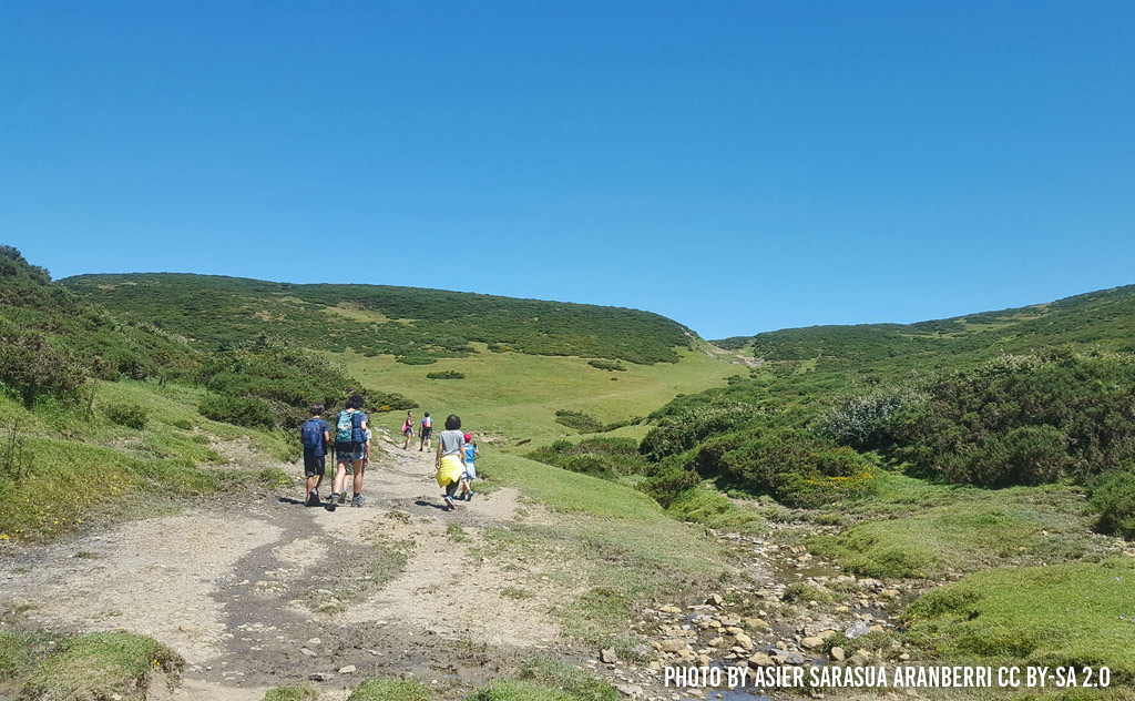 Hiking in the natural park